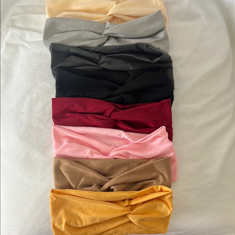 8 Pack Multi-Colored Headbands